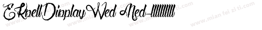 EKsellDisplayWed Med字体转换
